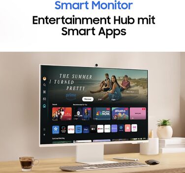 Смарт-монітор Samsung M80D, 32 дюйми, 4K AI Upscaling, UHD, 60 Гц, 360 Audio Mode, вкл.