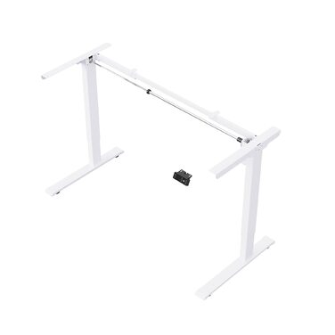 Стіл з електричним регулюванням висоти, функцією пам&39яті, регульованим захистом від зіткнень та плавним пуском/зупинкою для використання вдома (білий) White Max 1, 1