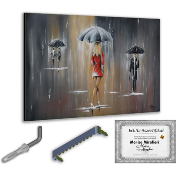 Моніка Мірафьорі I 100 РУЧНИЙ РОЗПИС I Картина Йде дощ 120х80см Картина Ручний розпис Акриловий живопис Дуже великий акриловий жив