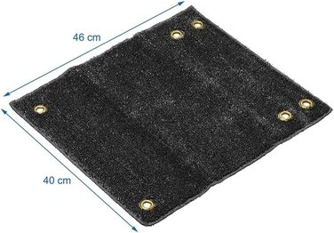 Килимок для автофургона - килимок преміум-класу - килимок для каравану Clean Step - килимок для кемпінгу (чорний)