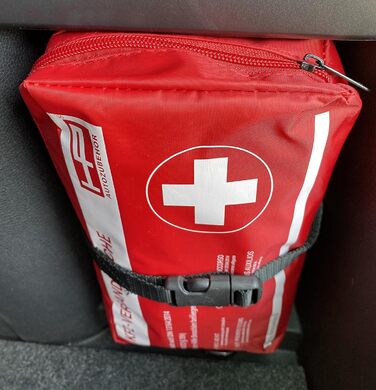 Аптечка червоного кольору - Мінімальний термін зберігання мін. 4 роки Без масок, 10039 KFZ -