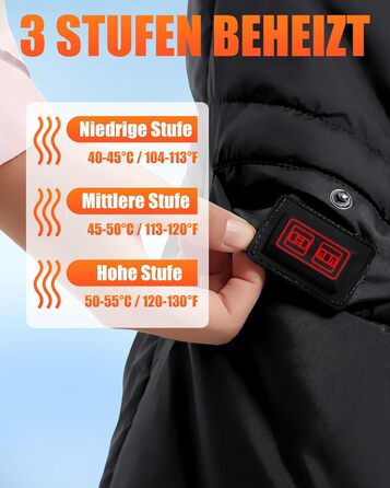 Бездротова ковдра з підігрівом та акумулятором 20000 мАг 7,4 В для чоловіків та жінок, 132110 см. Портативна електрична ковдра з підігрівом, 8 зонами нагріву та 3 температурними режимами для дому та офісу. Чорний колір акумулятор постійного струму 20000 м