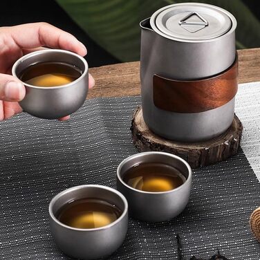Чашка для заварювання чаю, ситечко для чаю, набір для кемпінгу, чайник для подорожей, портативний посуд для трав&39яного чаю та багато іншого