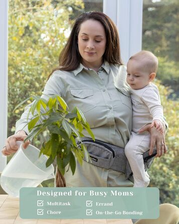 Переможець нагороди Mom&39s Choice Award - сертифікована CozyOne CPC дитяча кенгуру, регульований поясний ремінь із дизайном підтр