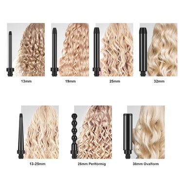 Плойка Parwin Pro Beauty, 7 в 1, професійні прилади для укладання волосся та інструменти для укладання, керамічна плойка з 7 нагрі