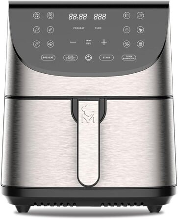 Аерофритюрниця Ємність 7 л і потужність 1700 Вт Світлодіодний сенсорний екран і кошик з антипригарним покриттям Фритюрниця Регульована температура 80-200C, 700