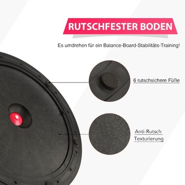 Тренажер для балансування ZELUS, протиковзкий балансувальний м&39яч, напівсфера з еспандерами, гімнастичний м&39яч для йоги, фітнесу, силових тренувань, тренування корпусу, тренування балансу, рожевий