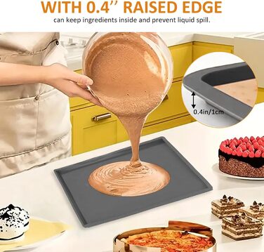 Силіконові дегідраторні листи, 4 шт. и Непригарний дегідратор для дегідратора з силіконовим скребком, щітками, затискачами, сумісний з килимком для випічки з фруктової шкіри Cosori CP267-FD для сушарки для фруктів, без BPA