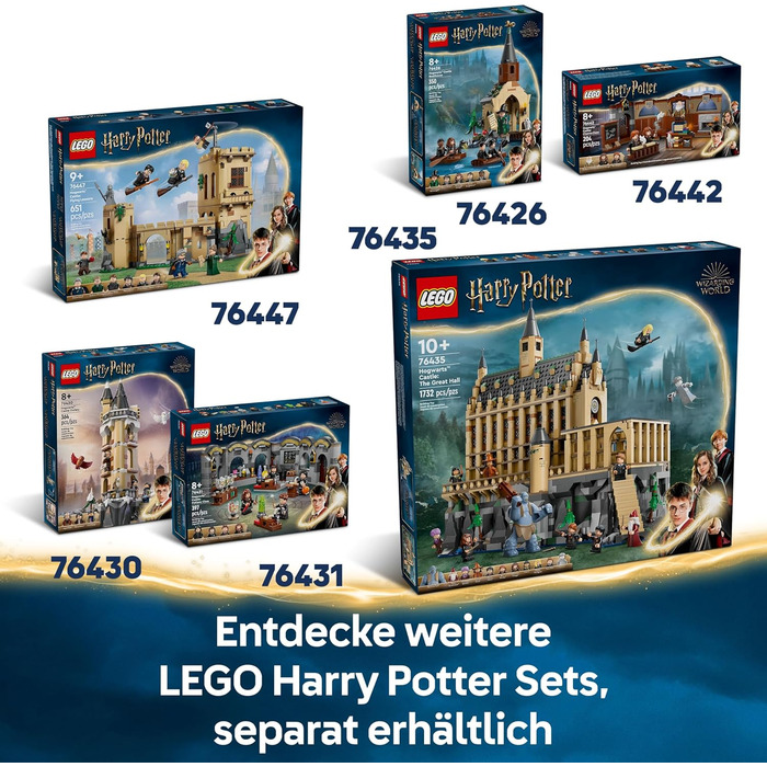 Конструктор LEGO Harry Potter 76443, Мотоциклетна подорож Геґріда та Гаррі, 617 деталей