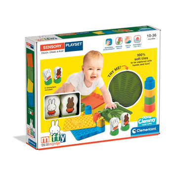 Мякі кубики Clemmy - Міфі Сенсорний набір - Кубики та персонаж Міфі, українська мова, розвиваюча іграшка для дітей від 18 до 36 місяців, виготовлено в Італії, 56186 -