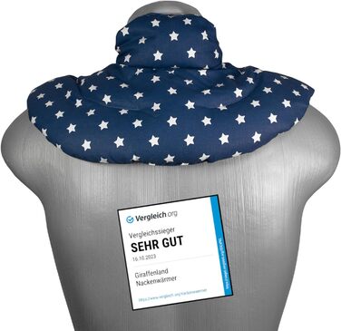 Подушка для шиї зі стійкою, зоряно-блакитна - подушка для шиї з вишневих кісточок - грілка для шиї - Дуже затишна грілка для шиї з вишневих кісточок