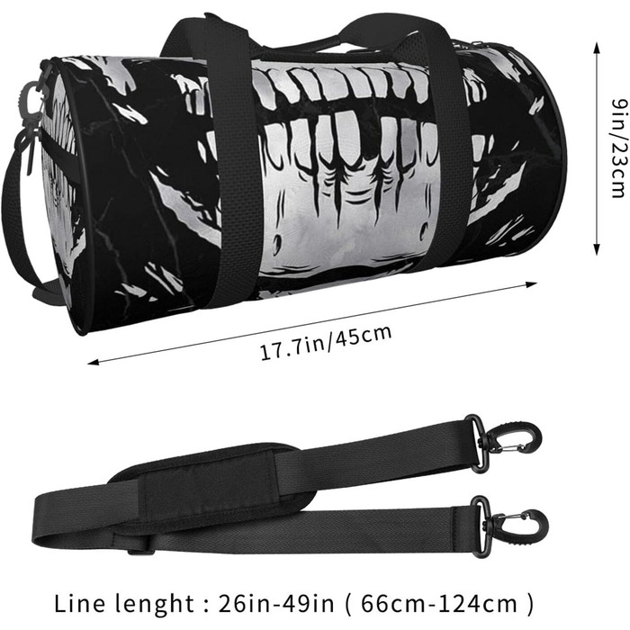 Спортивна сумка з дизайном черепа, для фітнесу, подорожей та багажу, велика дорожня сумка, сумка на нічліг та на вихідні для жінок та чоловіків