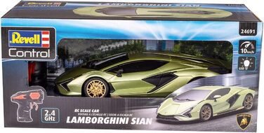 Модель Автомобіля Lamborghini Sin I Масштаб 124 I 2.4 GHz Пульт Керування I LED Фари I Швидкість 10 км/год I Довжина 205 мм I Від 8 Років Lamborghini Sian