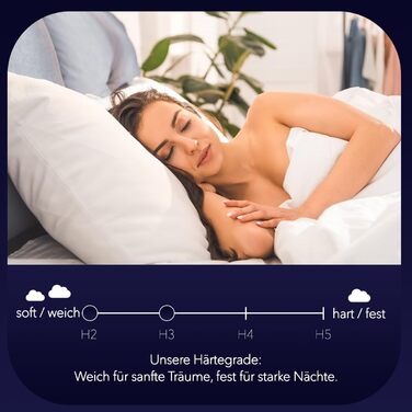 Матрац 90x200 см, висота 16 см, рівень жорсткості H2-3, двосторонній матрац 4-в-1 з в&39язкопружною піною та ефектом пам&39яті, 100-денний пробний період, чохол з літнім та зимовим боками, Oeko-Tex Standard 100, в&39язкопружний матрац 90 x 200 см