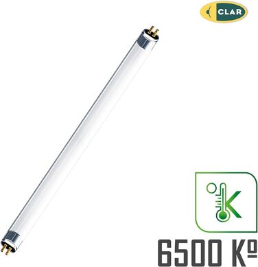 Люмінесцентна лампа, люмінесцентні лампи, люмінесцентна лампа T5, T5 6W, люмінесцентна лампа T5, люмінесцентна лампа під шафою, холодний білий 21,2 x 1,6 см (6 Вт T5, пакет 2)