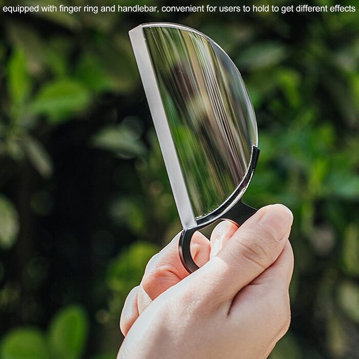 Міліметрова призма обєктива фотоапарата, портативний тонкий фільтр калейдоскопа, оптична скляна призма, фільтр спеціальних ефектів у вигляді півмісяця для дзеркальної фотокамери, фотоаксесуари для відео, 80-