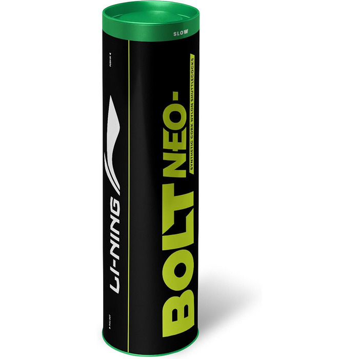 Волани для бадмінтону LI-NING Bolt Neo, нейлон, жовті, з ручкою