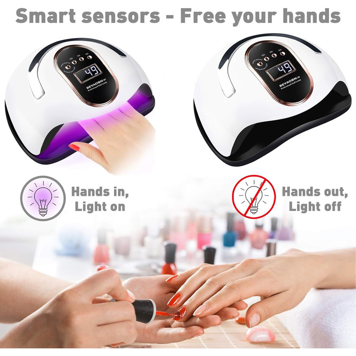 УФ/LED лампа для нігтів BEYAOBN 168W