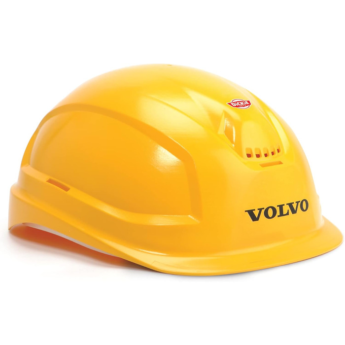 Іграшковий будівельний майданчик Volvo (набір з 9 деталей) - для дітей віком від 3 років, кран висотою 1 метр, 3 машини на будівельному майданчику (навантажувач, екскаватор, самоскид), іграшка з піском та шолом, різнокольорові (203724007).