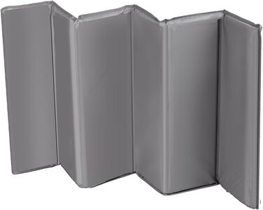 Складане дитяче ліжечко-переноска PR-803 з сумкою та боковим входом, підходить для немовлят та малюків, 2 колеса, 125x65x74 см (сіре)