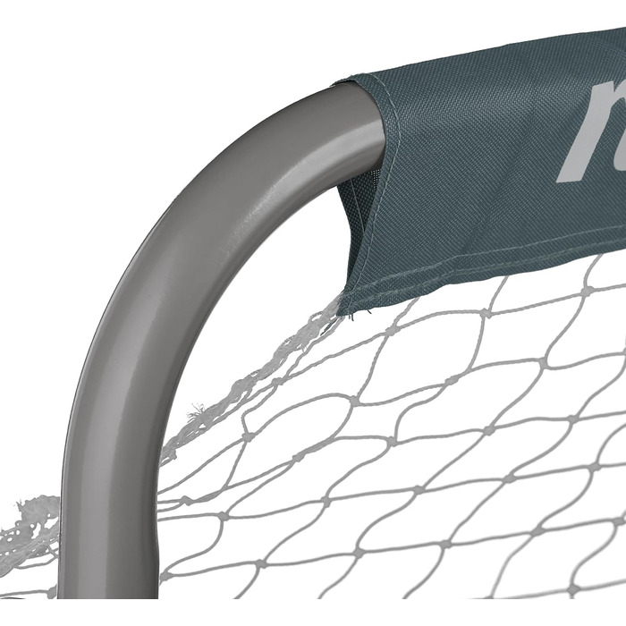 Футбольні ворота Relaxdays для саду, комплект з 2 шт. , для дітей та дорослих, ВШХ 110 x 150 x 75 см, металеві, міцні футбольні ворота, сірі