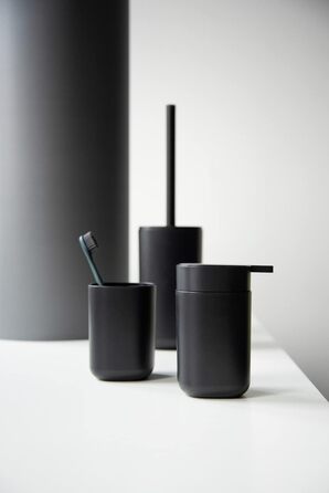 Дозатор для мила WENKO Davos, для рідкого мила 350 мл, з високоякісного пластику, без вмісту BPA, 9,8 x 13 x 7,8 см, матовий чорни