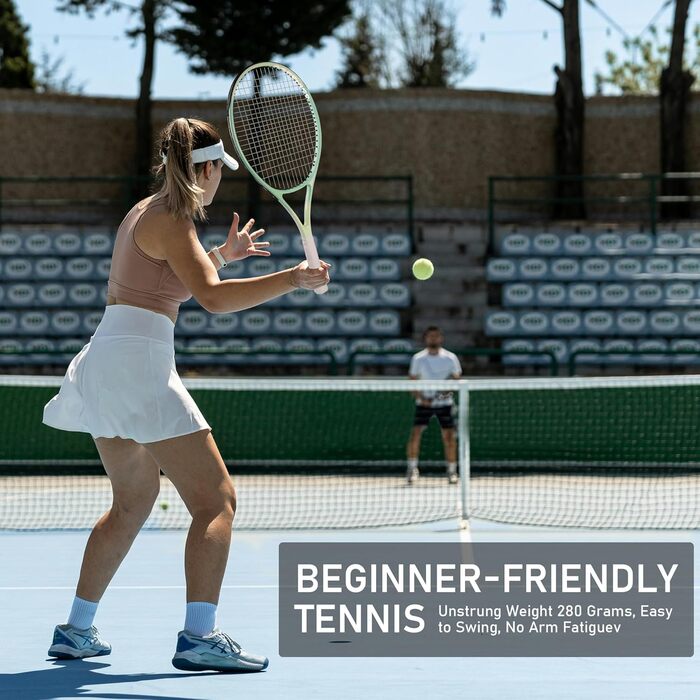 Тенісний набір OGEENIER Ocean Blue-Green 27" 2 ракетки 27 дюймів для чоловіків жінок дорослих початківці + 3 м’ячі + 2 грип-стрічки + 2 віброгасники + синьо-зелена сумка повний комплект на 2 гравців алюміній 280 г ITF-approved оригінал 2025