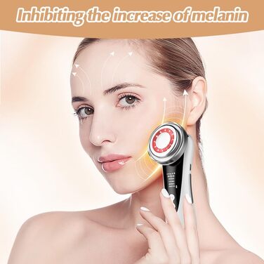 Електричний масажер для обличчя Gohytal, масажер для обличчя для усунення зморшок, проти зморшок і старіння, вібромасажер з технологією для підтяжки обличчя, глибокого очищення, усунення зморшок