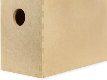 Тримач для журналів IKEA &39KNUFF&39, коробка для зберігання з деревного волокна, комплект з 2 шт. - 9x24x31 см та 10x25x31 см, натуральний колір