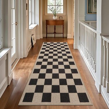 Тканий килимовий килим для передпокою, нековзний, 80x200 см, килимок для кухні, який можна прати, сучасна доріжка для передпокою, килимова доріжка, кухонна доріжка, килим для передпокою, килим для кухні, входу, вітальні, коридору, 80 x 200 см квадрат