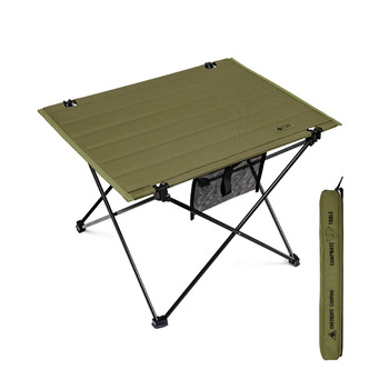 Складаний кемпінговий стіл OneTigris CAMPMATE, маленький складаний стіл, надлегкий портативний вуличний стіл, складний стіл, вантажопідйомність до 30 кг для використання на свіжому повітрі, походи, зелений рейнджер