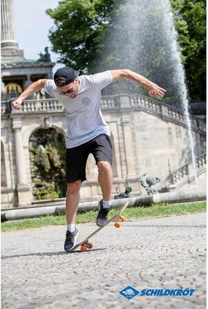 Скейтборд Kicker 31" Red Parkour - повний комплект для початківців, 9-шарова увігнута дека з подвійним кік, ABEC-5 кулькові підшипники, 31 дюйм, дизайн Red Parkour, 510602