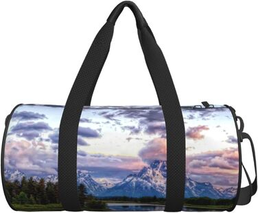 Дорожня сумка-циліндр з малюнком національного парку, спортивна сумка для чоловіків та жінок, сумка-мішок, спортивна дорожня сумка