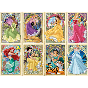 Пазл Ravensburger 12000497 - Nouveau Art Princesses - пазл на 1000 елементів для дорослих і дітей від 14 років, Disney Puzzle, Dis
