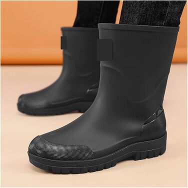 Чоловічі високі гумові чоботи, водонепроникне чоловіче взуття, гумові чоботи для активного відпочинку на природі, чоловічі повсякденні чоботи, бежеві, розмір ЄС 44