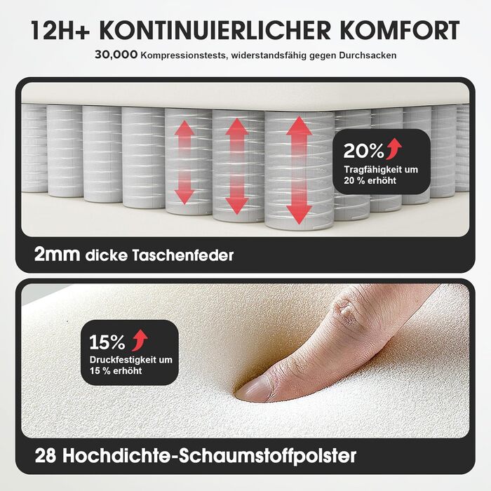 Ігрове крісло Douxlife з тканини та функцією масажу, розширена пружинна подушка сидіння, ергономічне офісне крісло, ігрове крісло для ПК з підставкою для ніг, 158 кг, чорний колір