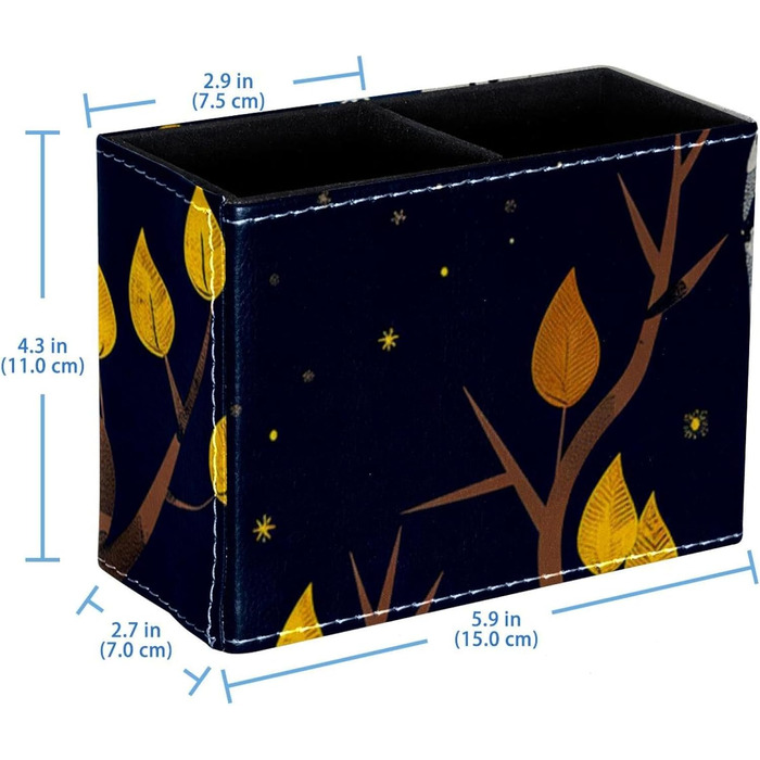 Тримач для ручки для столу, художнє приладдя, органайзер для ручок, сова, місяць, зірки, багатофункціональний настільний органайзер Pattern 6242