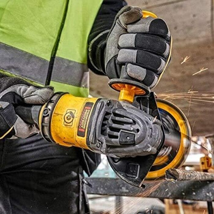 Кутова шліфувальна машина Dewalt DCG418N-XJ 54 В XR FLEXVOLT потужністю 125 мм - порожній блок, жовта