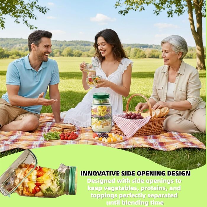 Салатна капсула, салатна капсула, контейнер для салату, банка для салату, коробка на винос, складна салатна вертлюжка, портативна салатна капсула, коробка для снеків з кришкою, підходить для дому, відпочинку на природі, подорожей та вечірок (зелений)