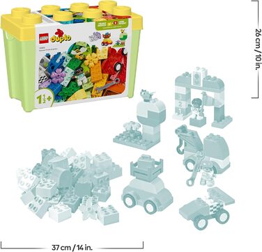 Конструктор LEGO DUPLO Classic 10439, Кам'яна коробка Машини та Вантажівки, 80 деталей