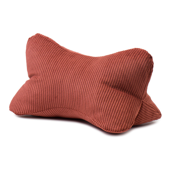 Подушка для читання Capri, подушка для шиї з тонкого вельвету, подушка для читання та відпочинку на шию та спину, 40 x 25 см - Кориця 40 x 25 см Кориця