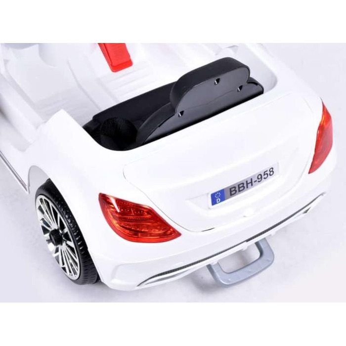 Ігровий будиночок дитячий електромобіль Cabrio GT, для дітей з USB LED, дитячий автомобіль (чорний)
