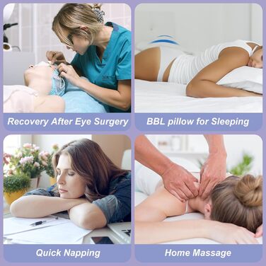 Подушка для обличчя HOMCA для сну, подушка обличчям вниз з отвором для сну на животі після операції на очах, масажний підголівник для домашнього використання, обладнання для відновлення після вітректомії сітківки