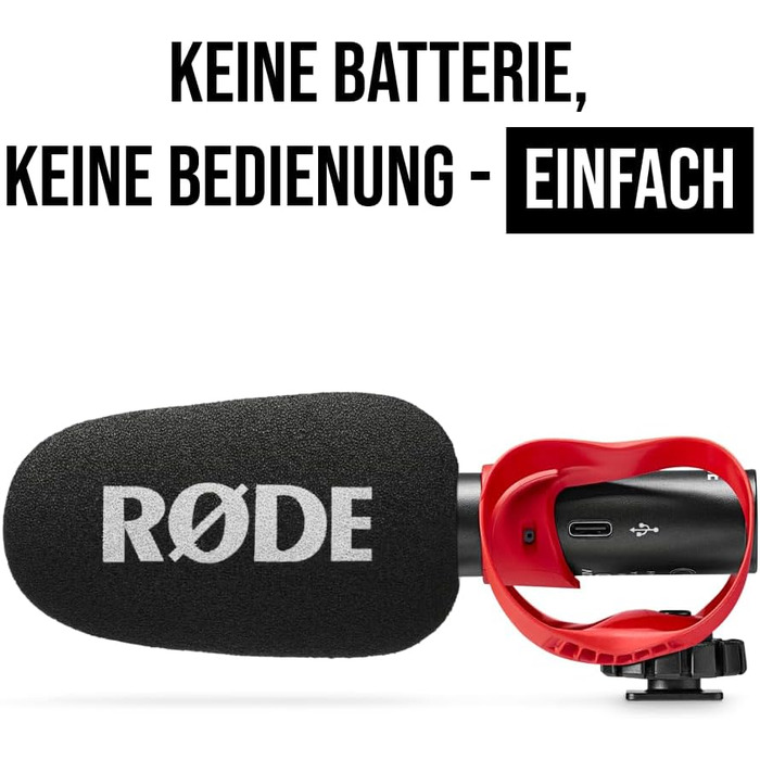 �DE VideoMic GO II Ультракомпактний рушничний мікрофон на камеру з виходами 3,5 мм і USB для кіновиробництва, створення контенту,
