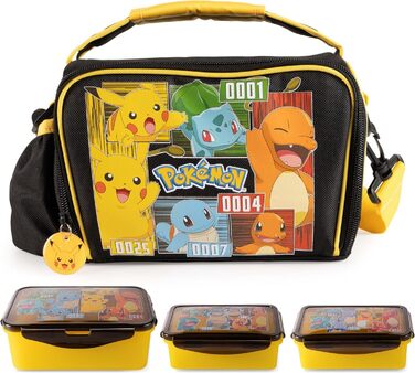 Сумка-холодильник Pokmon з ланч-боксом жовтого кольору