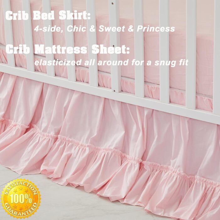 Комплект постільної білизни Brandream для дитячого ліжечка, вишитий, мотив слона, шикарний, милий, рожевий, фермерський комплект д