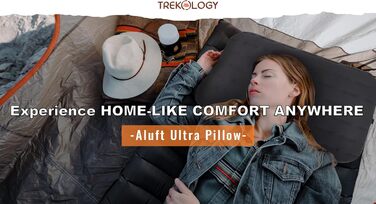 Велика надувна подушка - ALUFT Ultra Camping Pillow для пляжу та кемпінгу, надувна подушка для пригод на природі