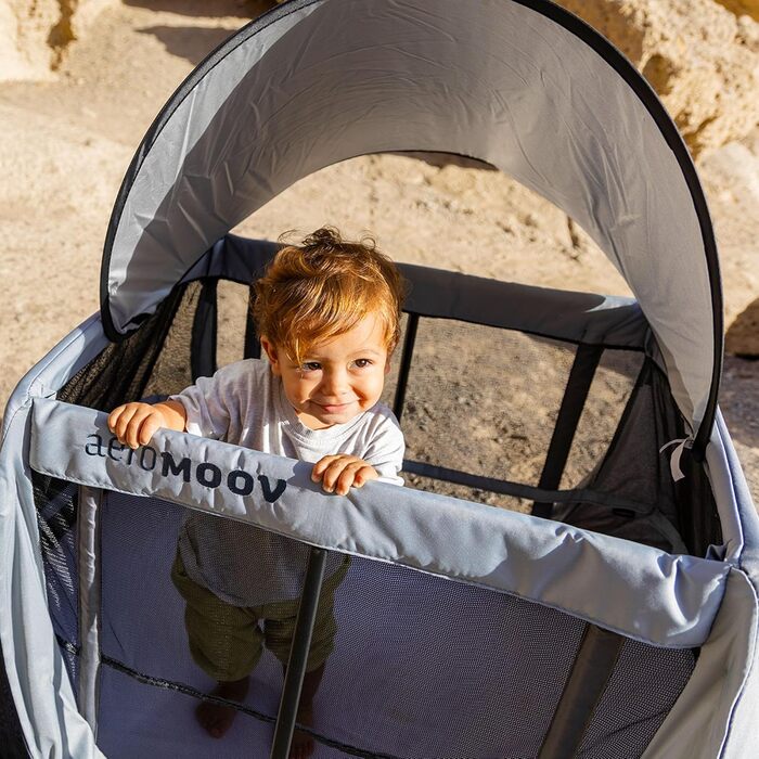 Миттєве дитяче ліжечко для подорожей - 2 секунди збирання - Надзвичайно легке та компактне - 2 рівні для немовлят та малюків - Вис