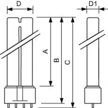 Лампа проти комах, актинічна, 2G11, (упаковка з ), 26018540