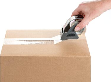 Пакувальна стрічка Scotch Box Lock - 6 рулонів з дозатором, 48 мм x 20,3 м - Міцна транспортна та пакувальна стрічка - Ідеально підходить для пакування посилок і коробок